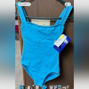 Blue Leotard Motionwear Small